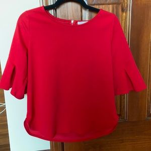 Green envelope dress blouse